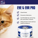 Pet Clean silmänympärys- ja korvien puhdistuspyyhe 50 kpl