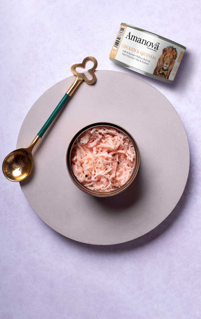 Amanova cat adult 03 Kana & kvinoa liemessä 70 g purkki