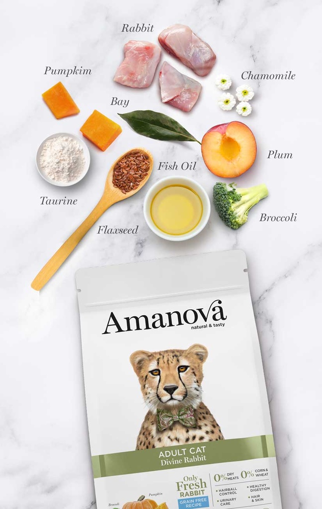 Amanova Adult kani & kurpitsa aikuisille kissoille viljaton 1,5 kg