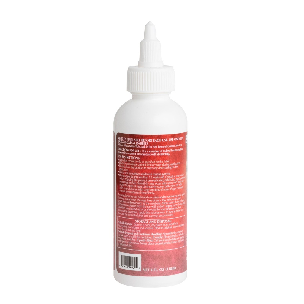Bio-Groom Ear Mite Treatment 4oz/118ml