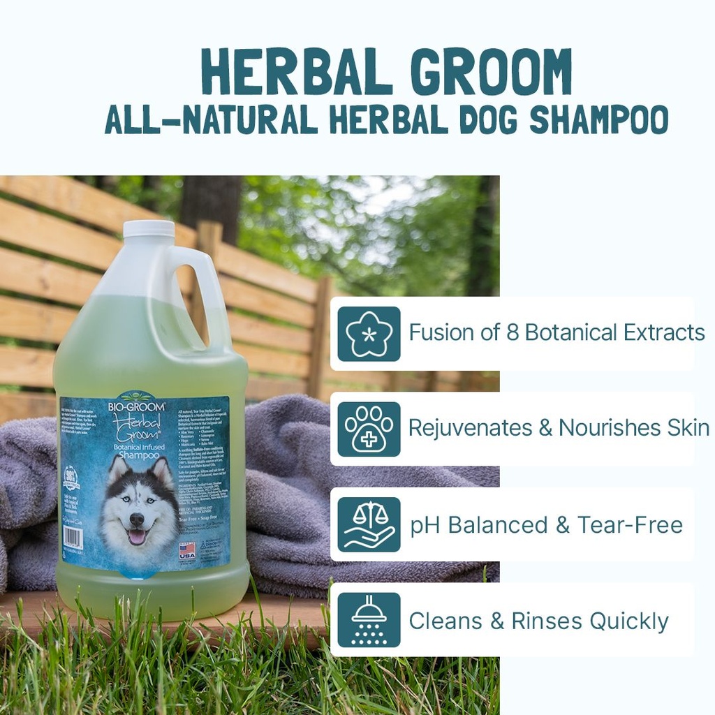 Bio-Groom Herbal Groom® shampoo 12oz/355 ml