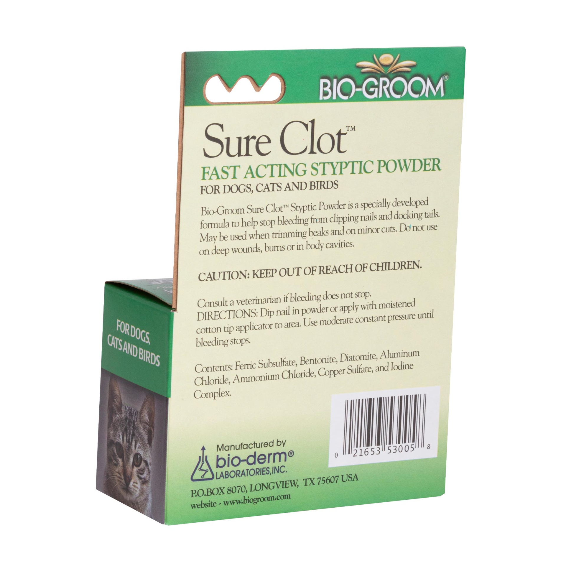 Bio-Groom Sure-Clot™ tyrehdytyspulveri 0,5oz/14g