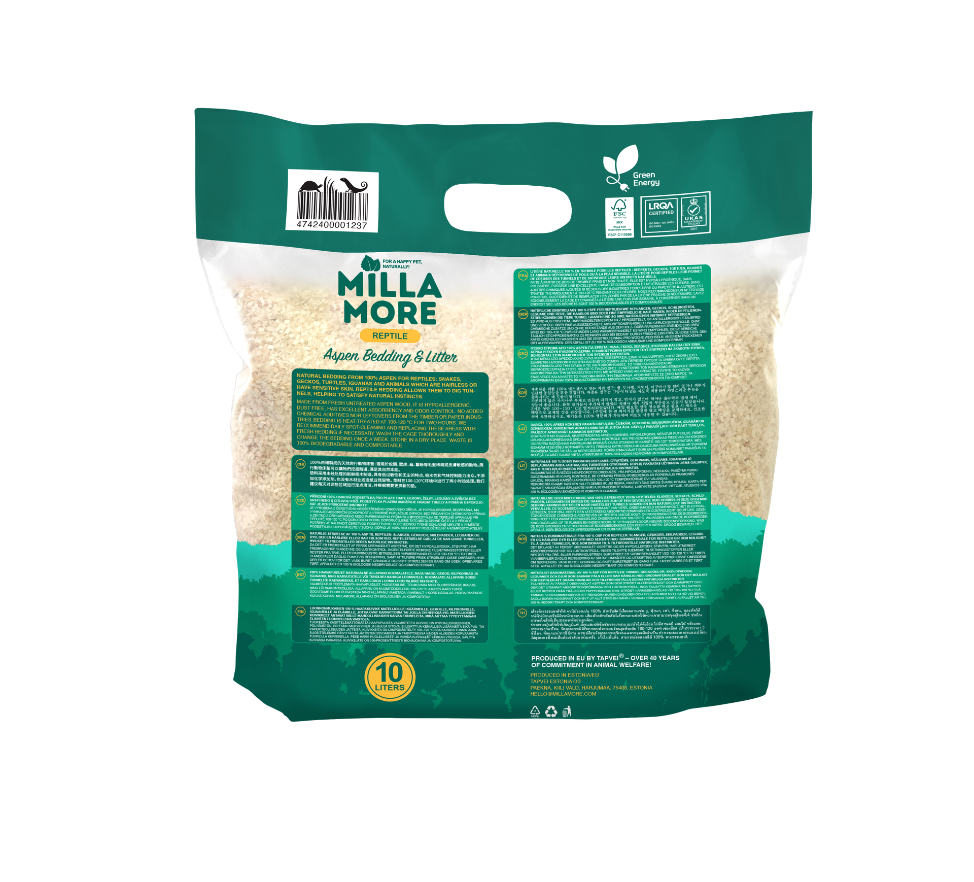 Millamore Reptile Bedding 10L (n. 2kg)
