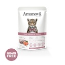 Amanova cat adult Lohi & kalkkuna  85 g pouch