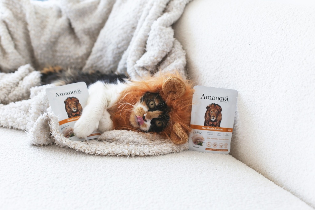 Amanova cat adult Sterilised kana 85 g pouch