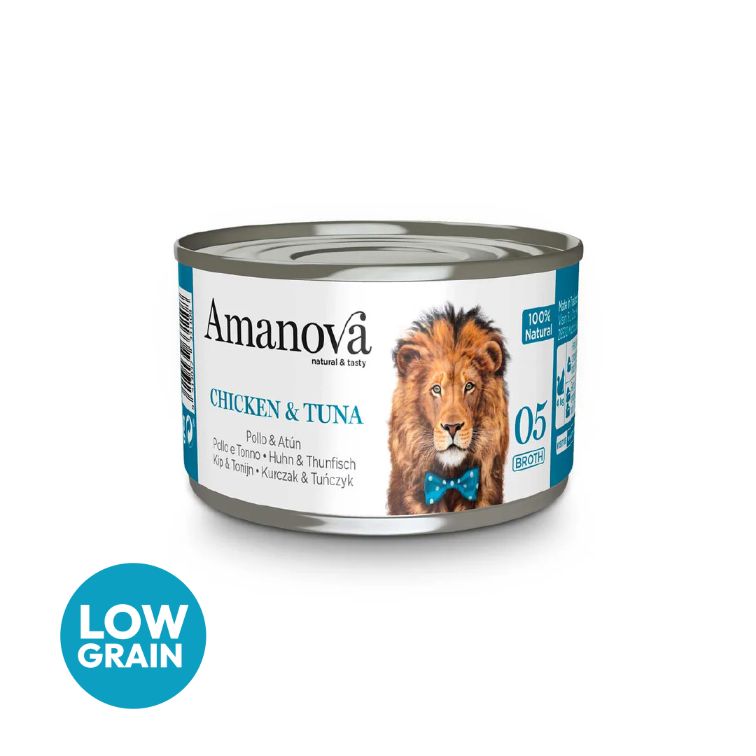Amanova cat adult 05 Kana & tonnikala liemessä 70 g purkki