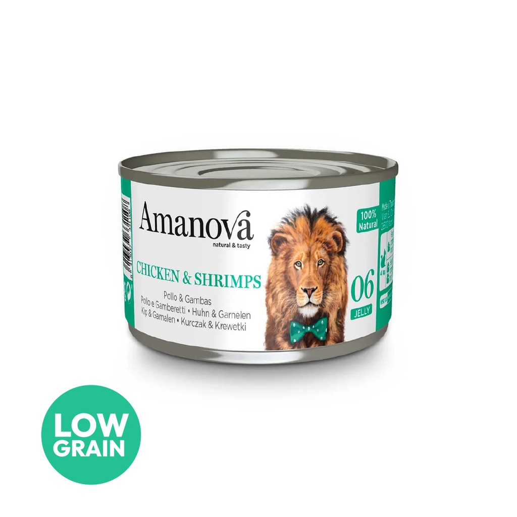 Amanova cat adult 06 Kana & katkarapu hyytelössä 70 g purkki