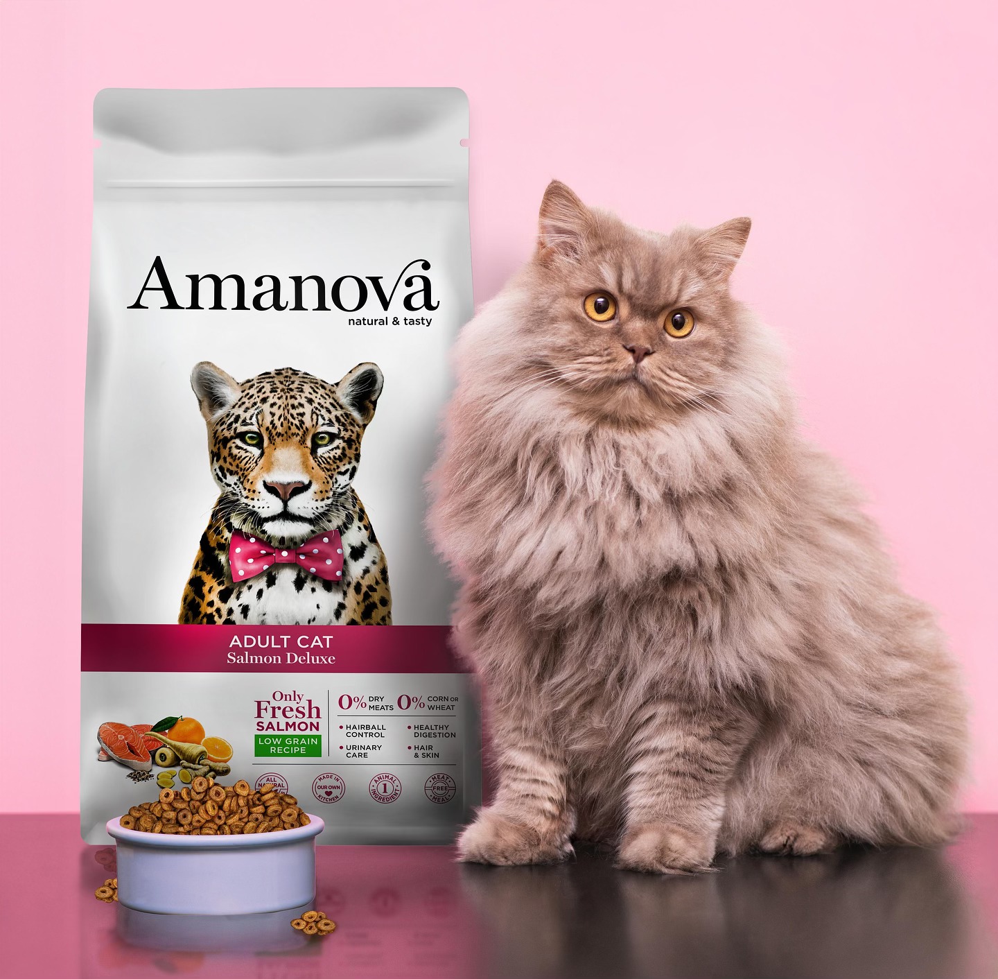 Amanova cat adult Salmon & quinoa low grain 1,5 kg