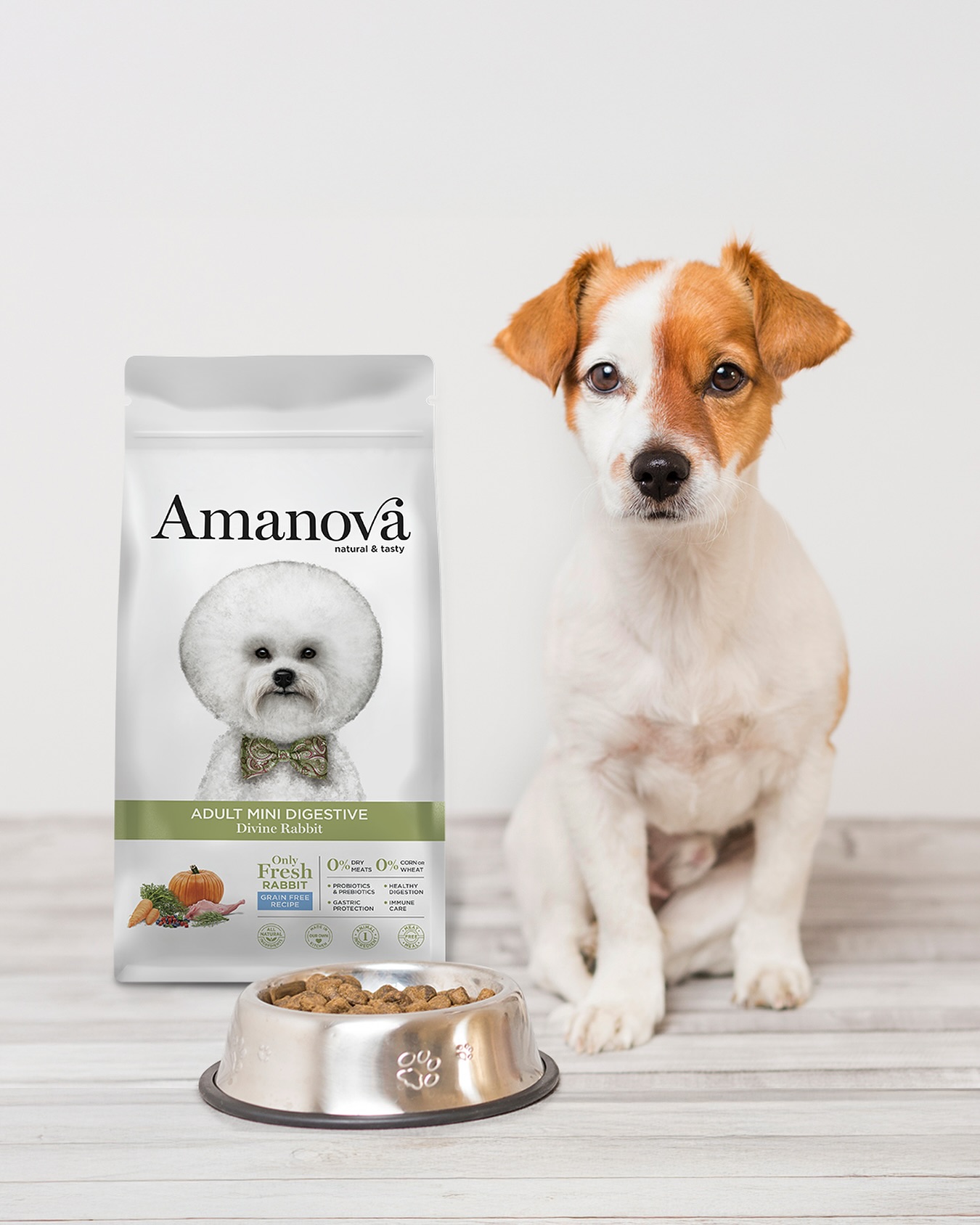 Amanova dog adult mini Digestive kani & kurpitsa 800 g