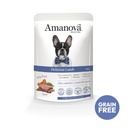 Amanova dog adult Delicious lammas & kurpitsa 100 g pouch P15