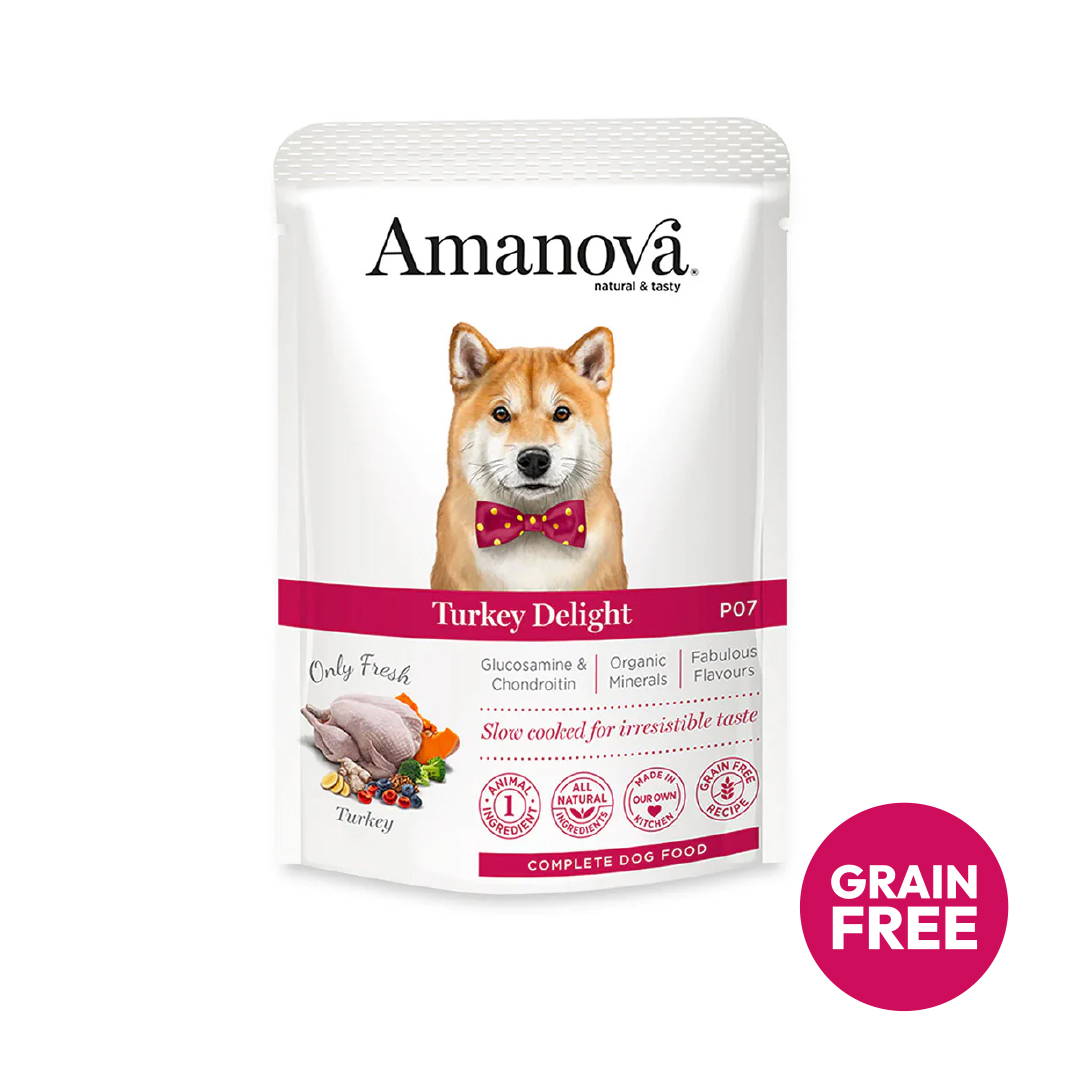 Amanova dog adult Delight Turkey 100 g pouch