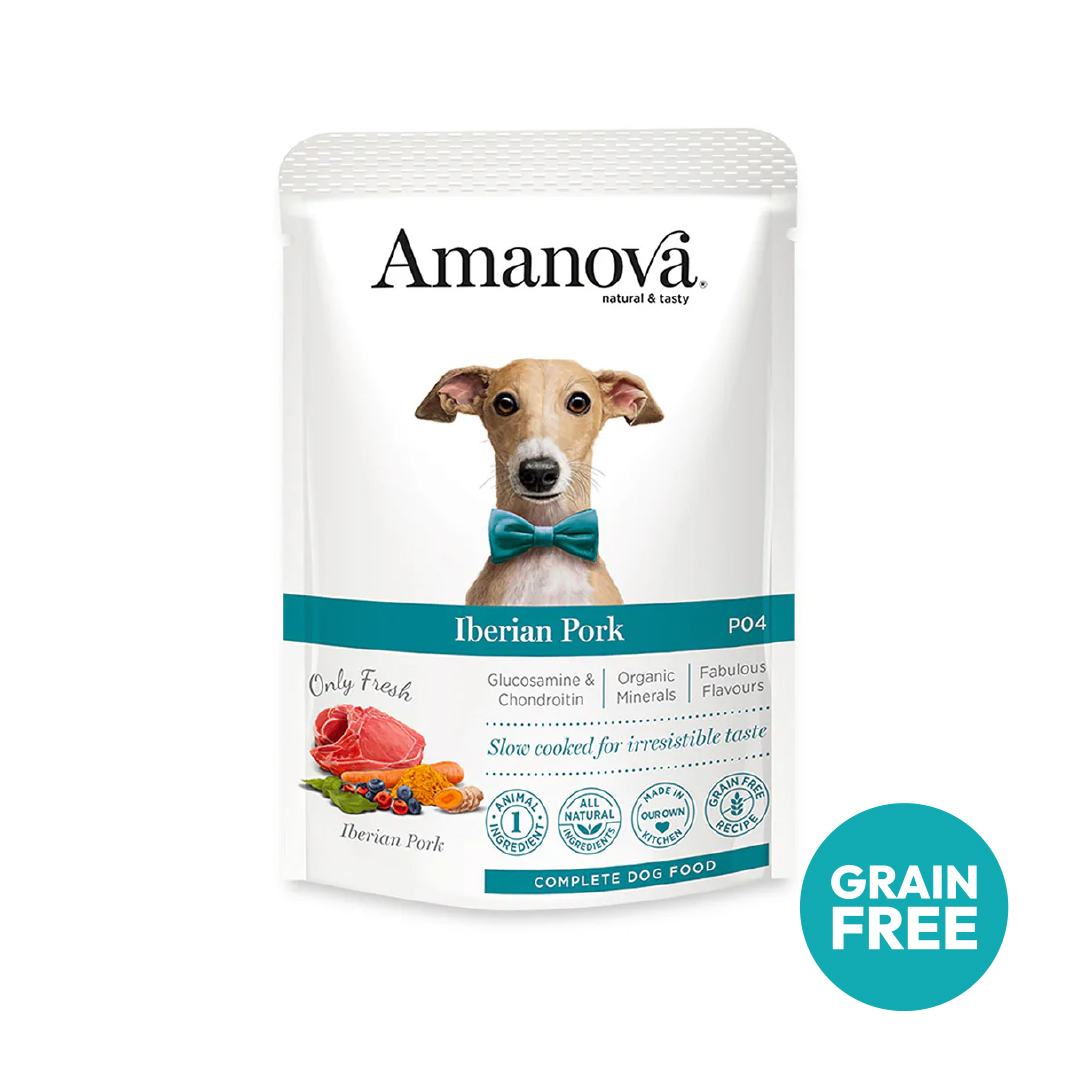 Amanova dog adult Exigent Iberian pork & pumpkin 100 g pouch