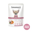 Amanova dog adult Tasty lohi & kalkkuna 100 g pouch