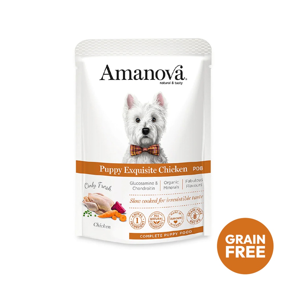 Amanova dog puppy Exquisite kana 100 g pouch