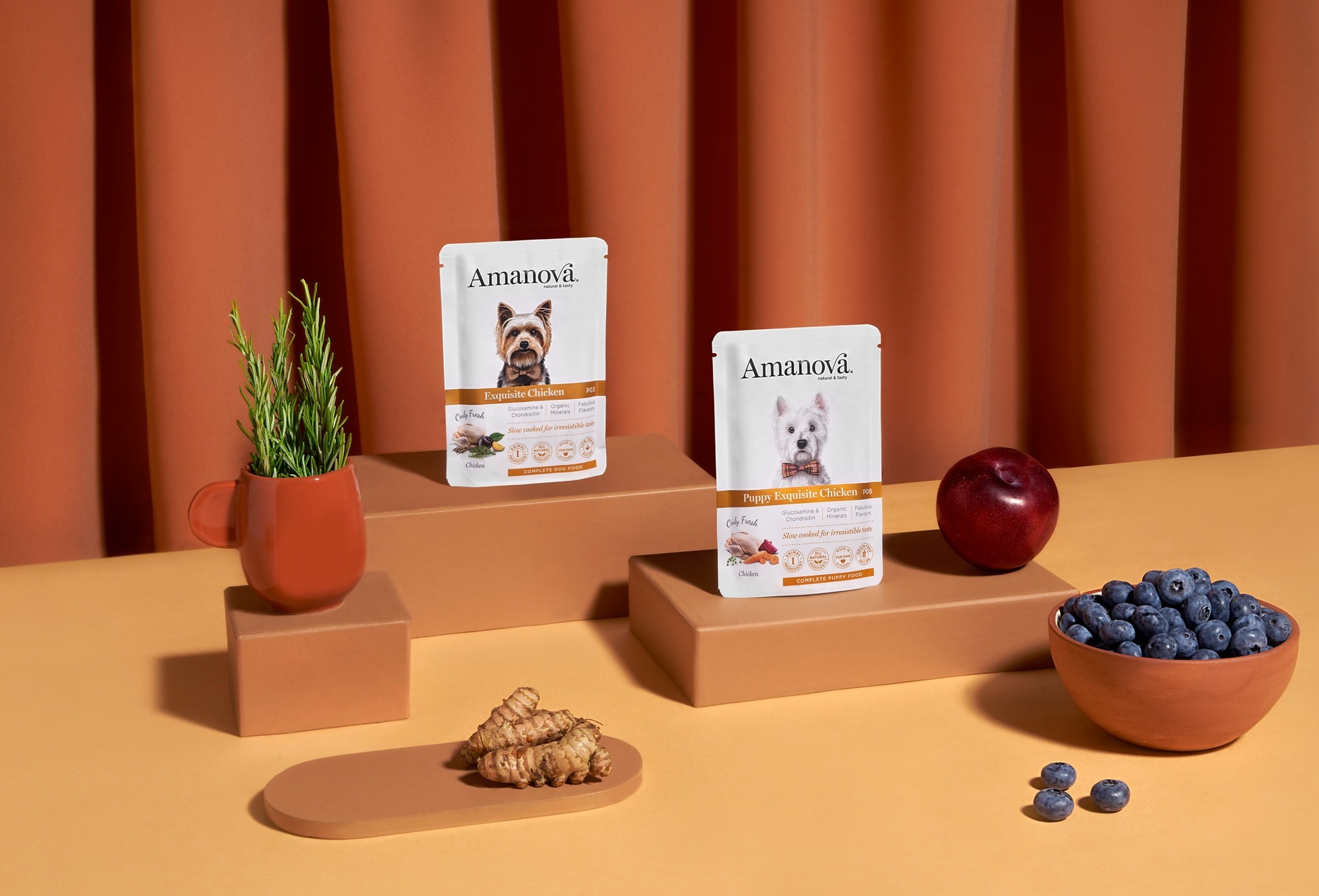 Amanova Puppy Exigent kana nirsoille pennuille 100 g pouch