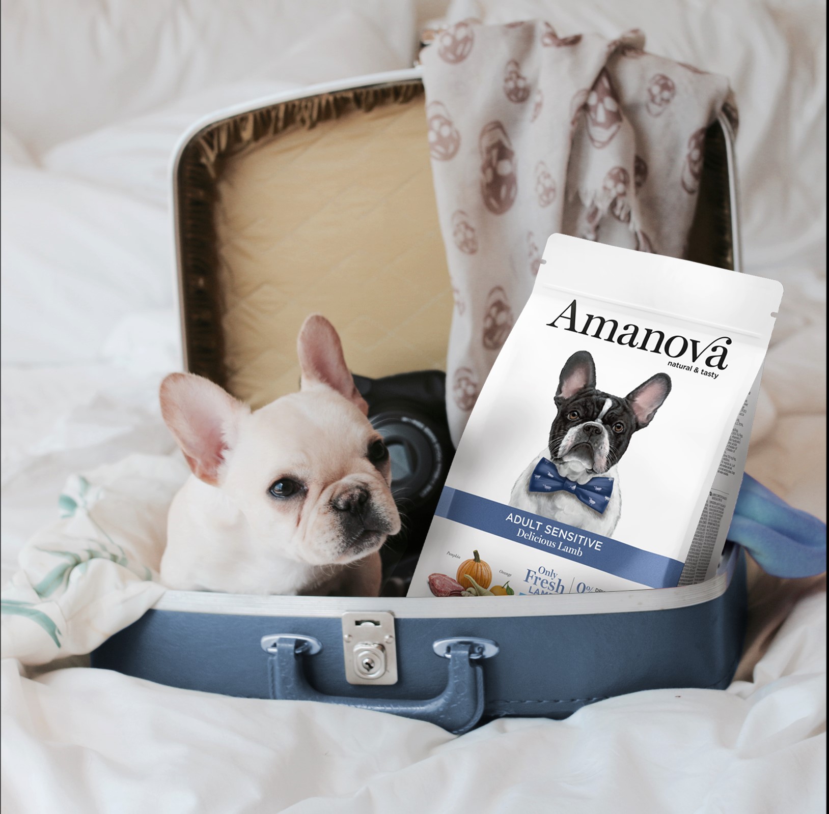 Amanova dog adult Sensitive lammas & kurpitsa 10 kg