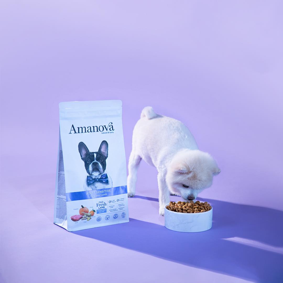 Amanova dog adult Sensitive lambaliha & kõrvits 2 kg