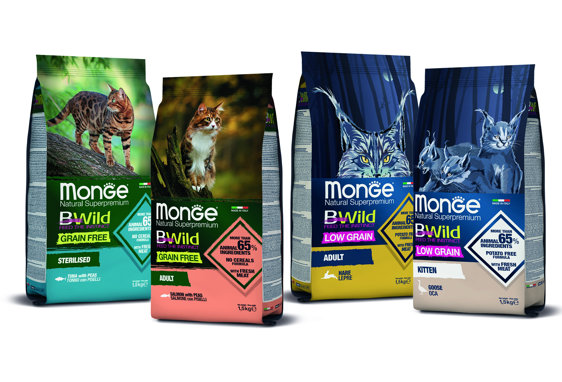 Monge cat adult BWild jänis 1,5kg