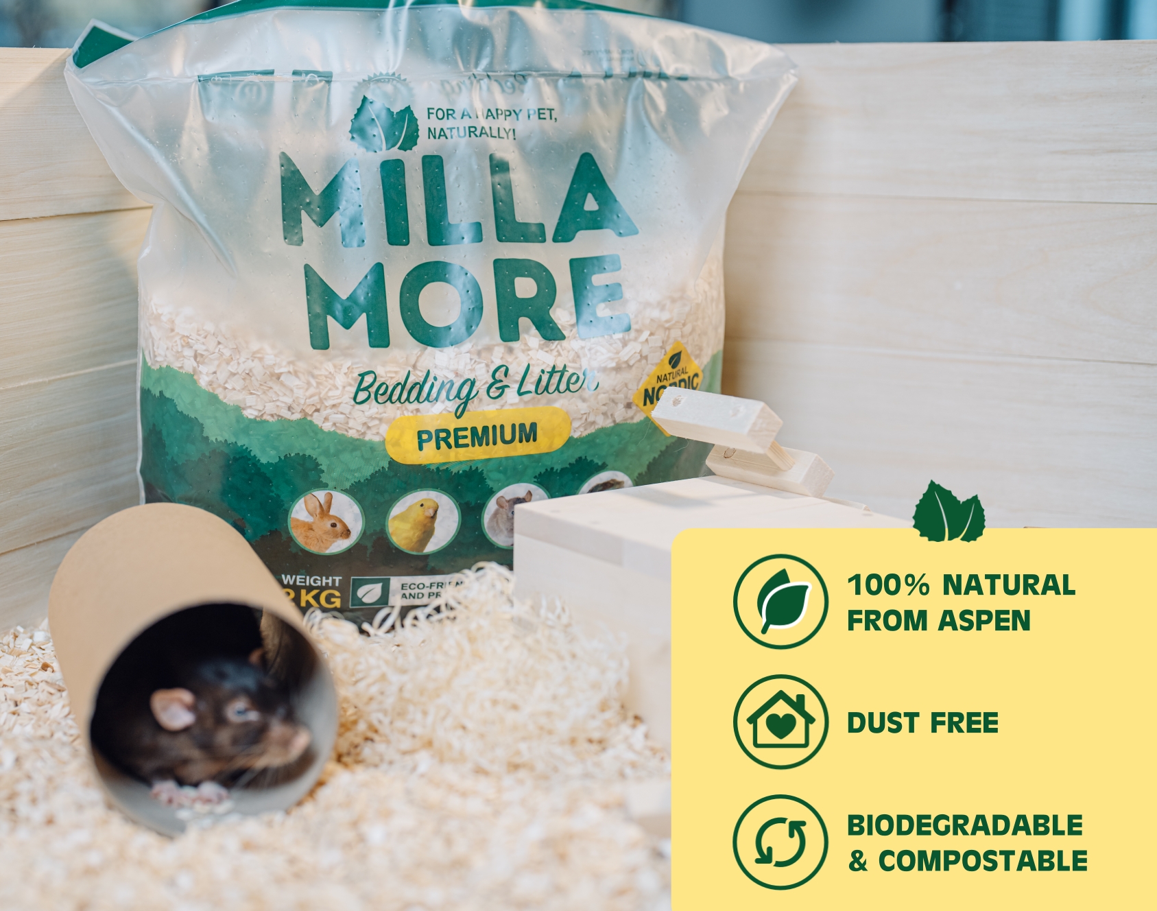 Millamore Premium kuivike 20L (n.4kg)