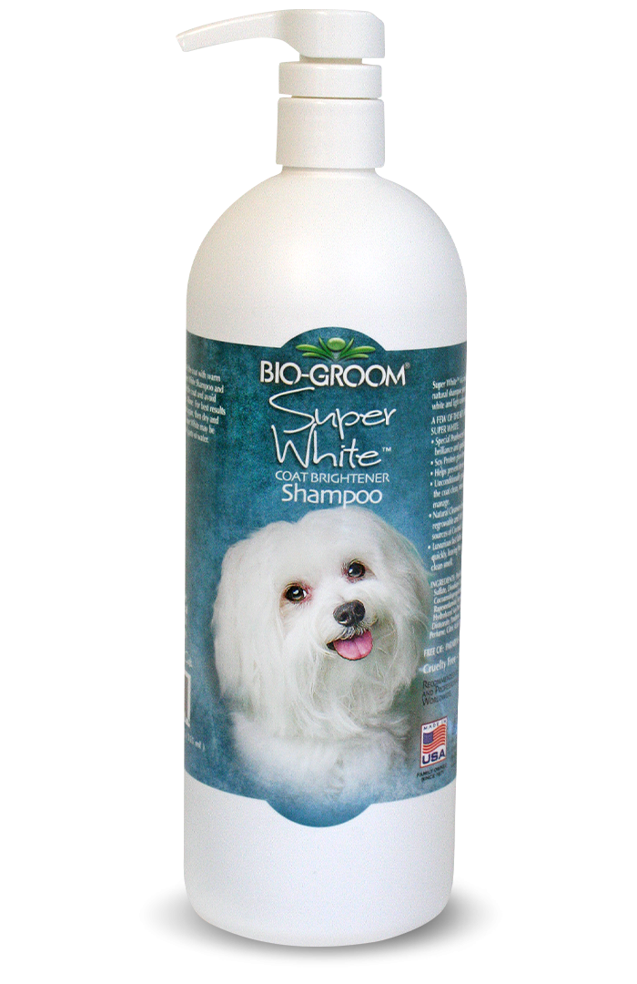Bio-Groom Super White™ shampoo 32oz/946 ml pump bottle