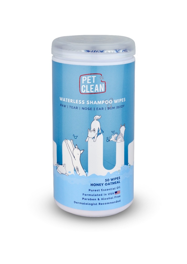 Pet Clean kuivšampoon rätik lemmikloomadele 50tk