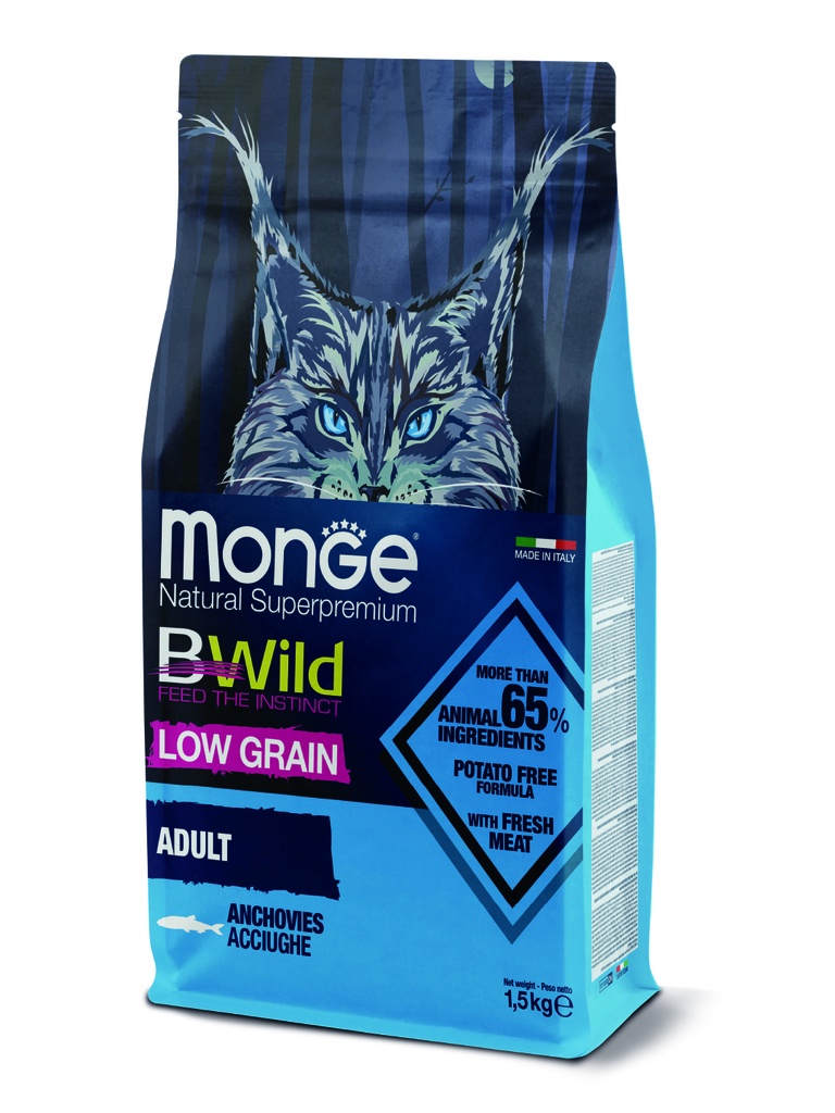 Monge cat adult BWild anchovies 1,5kg