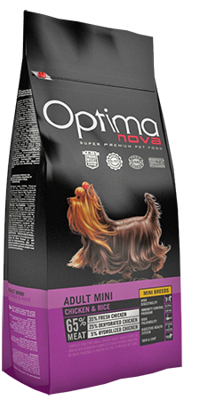 Optimanova dog adult mini chicken&rice 2kg