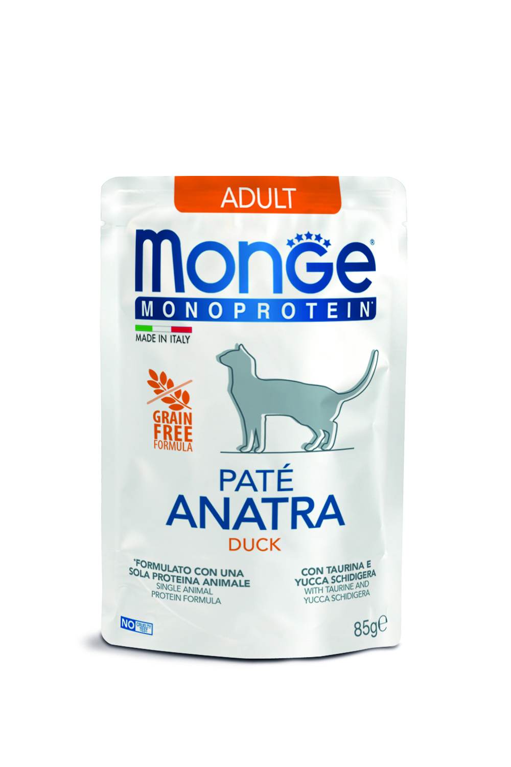 Monge cat adult Monoprotein ankka ja peruna 85g pouch