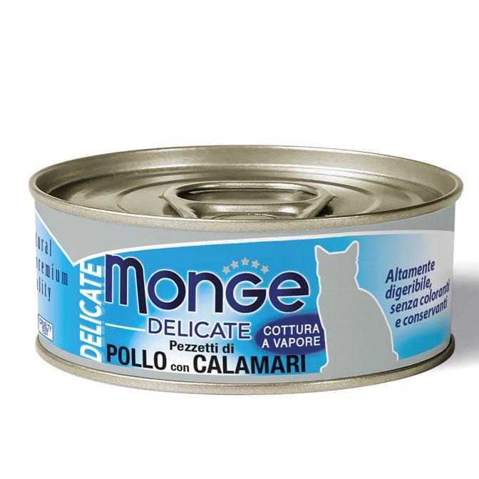 Monge Cat Adult Delicate Kana-Kalmaar 80 g purk
