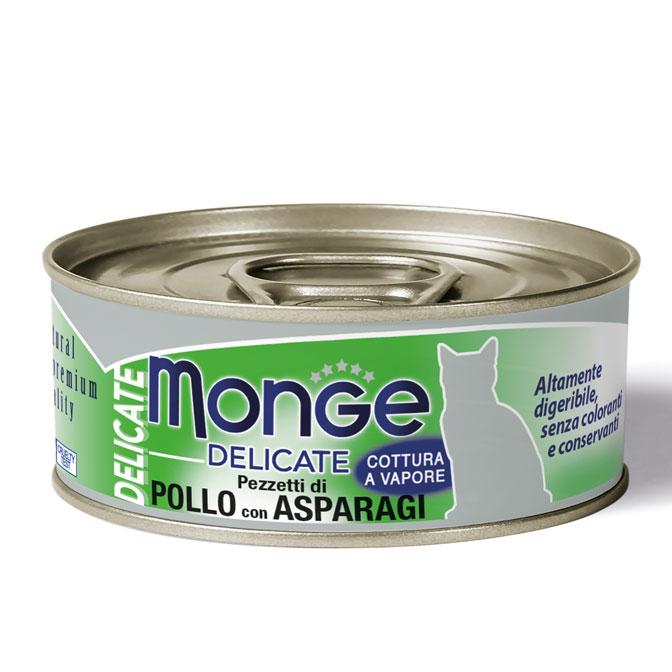 Monge cat adult Delicate Kana-Asparagus 80g purk