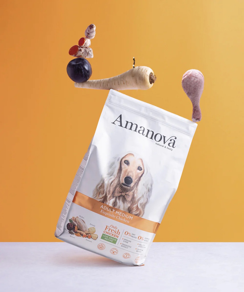 Amanova dog adult Medium Exquisite Kana & kinoa  12 kg
