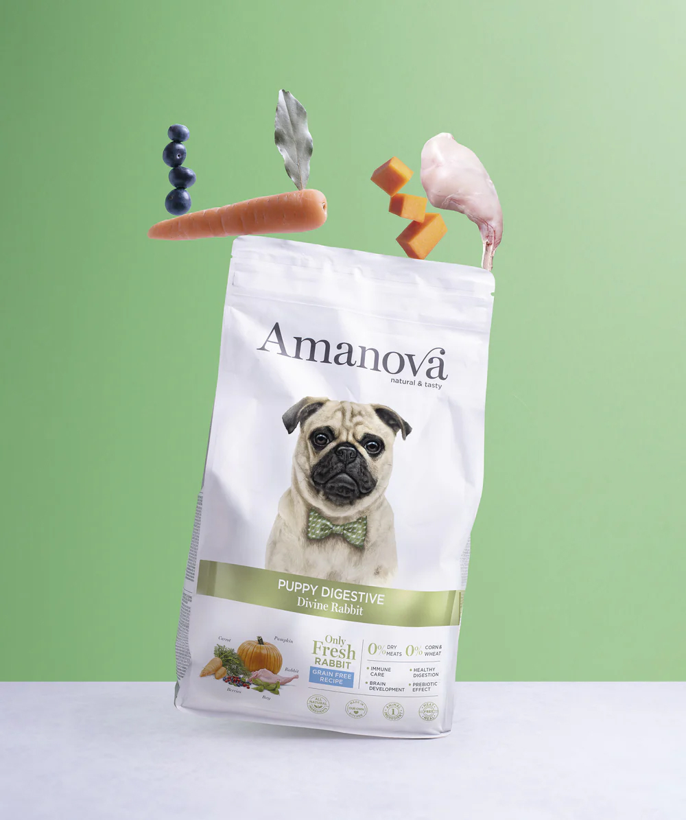 Amanova Puppy Digestive kani & kurpitsa pennuille 2 kg