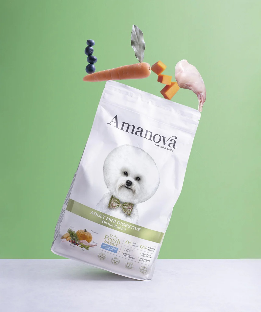Amanova dog adult mini Digestive kanin & pumpa 2 kg