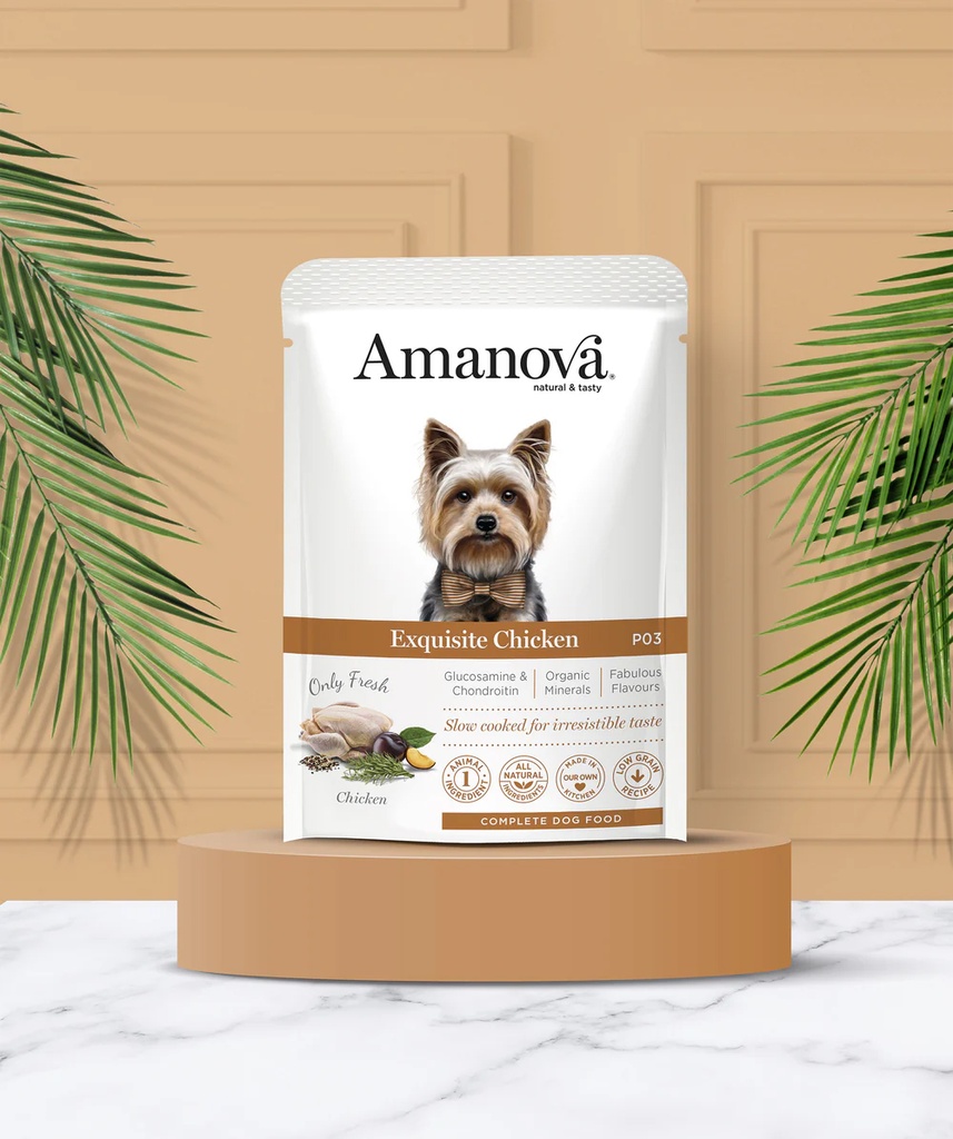 Amanova dog adult Exquisite Chicken 100 g pouch