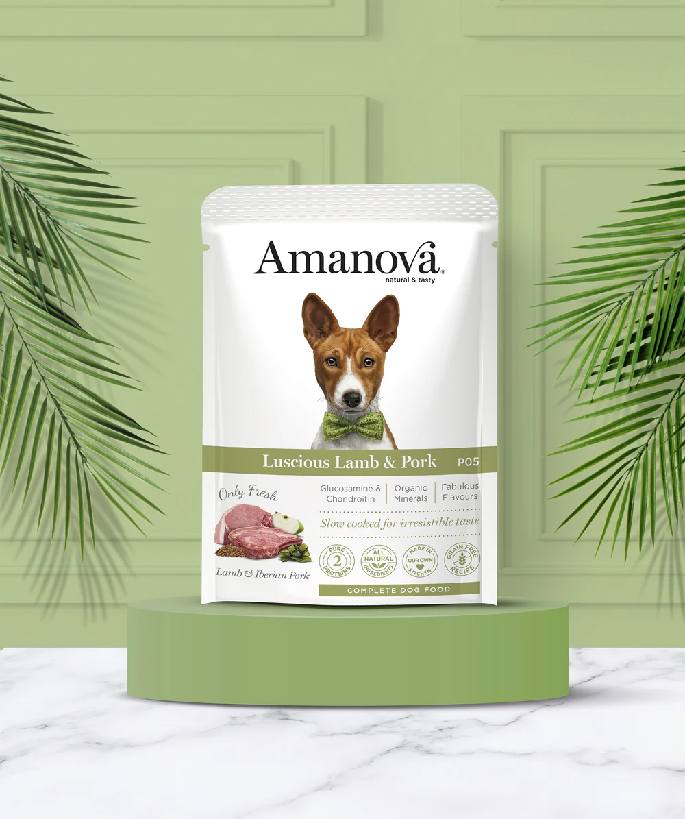 Amanova dog adult Luscious Lamb & Iberian Pork 100 g pouch