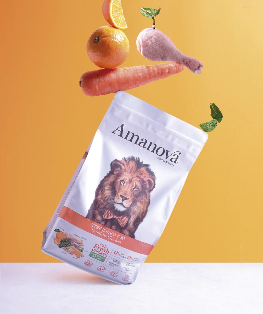 Amanova cat adult Sterilised Exquisite Kyckling & quinoa low grain 300 g