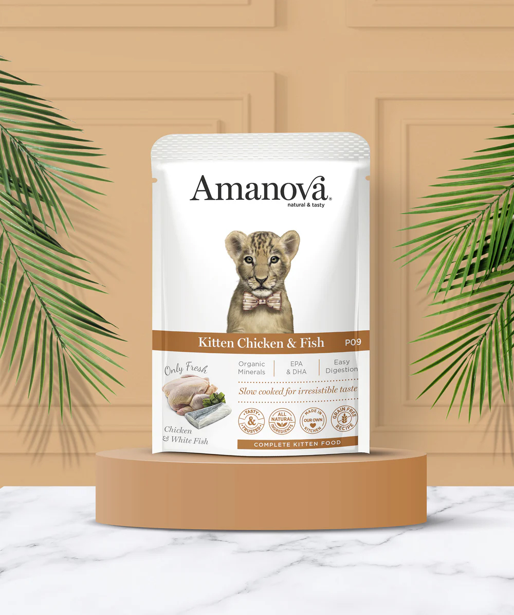 Amanova cat kitten Chicken & fish 85 g pouch