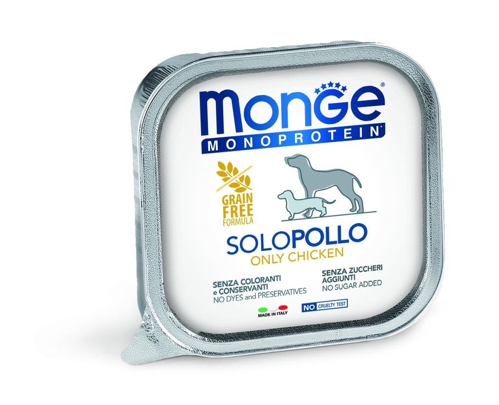 Monge dog adult Monoprotein kana 150 g vorm