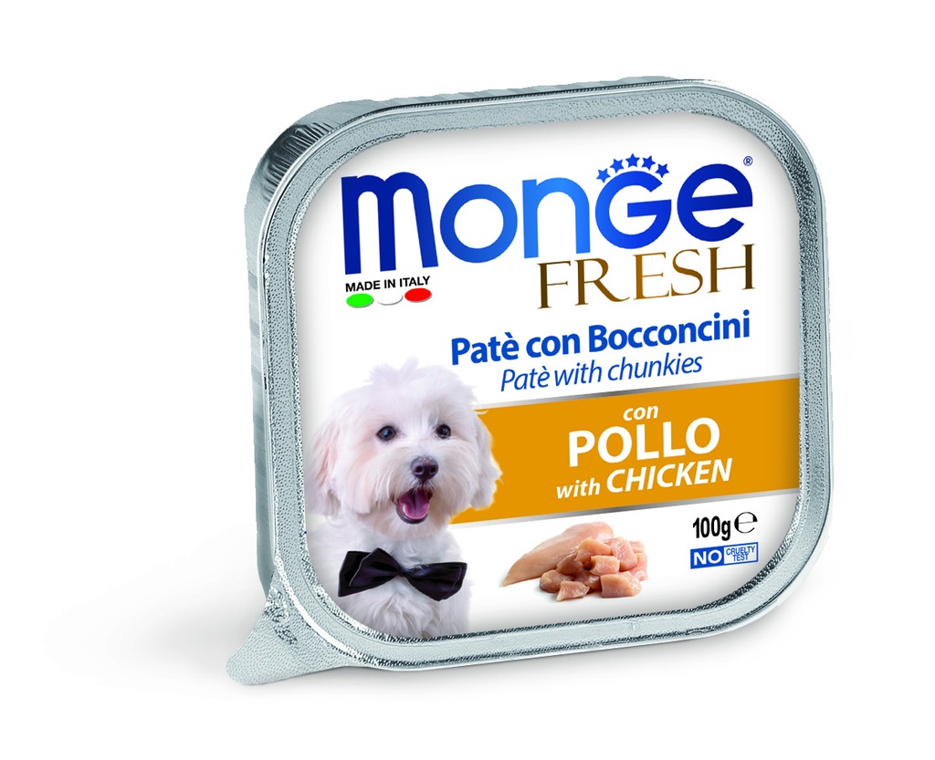 Monge dog adult Fresh Kyckling 100g form