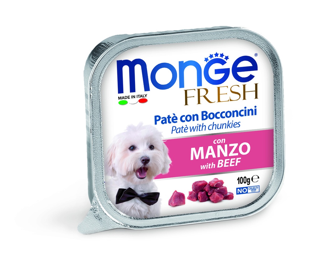 Monge dog adult Fresh Veis 100g vorm