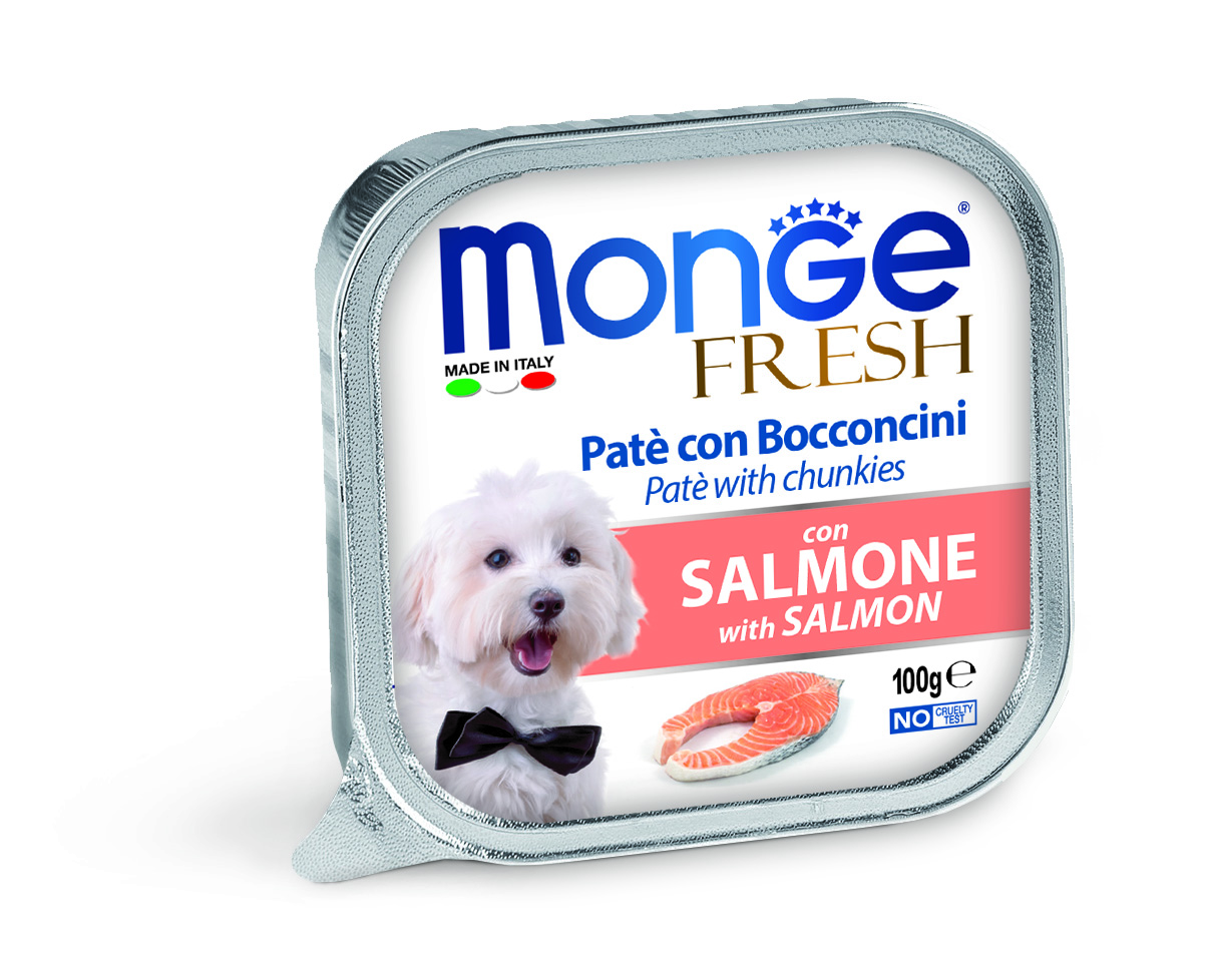 Monge dog adult Fresh lohi 100g vuoka