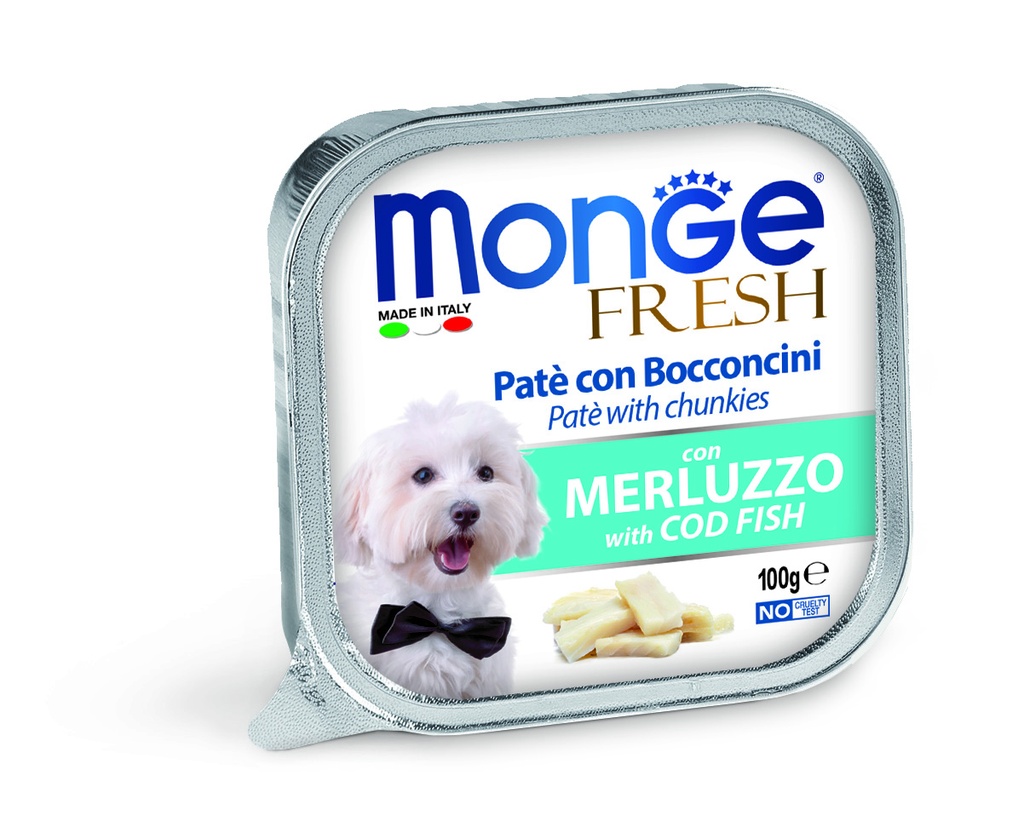 Monge dog adult Fresh turska 100g vuoka