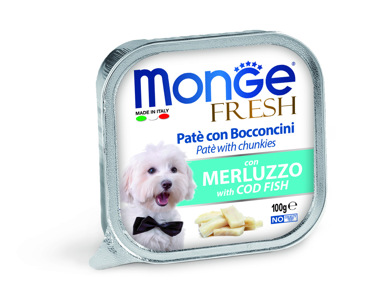 Monge dog adult Fresh turska 100g vuoka