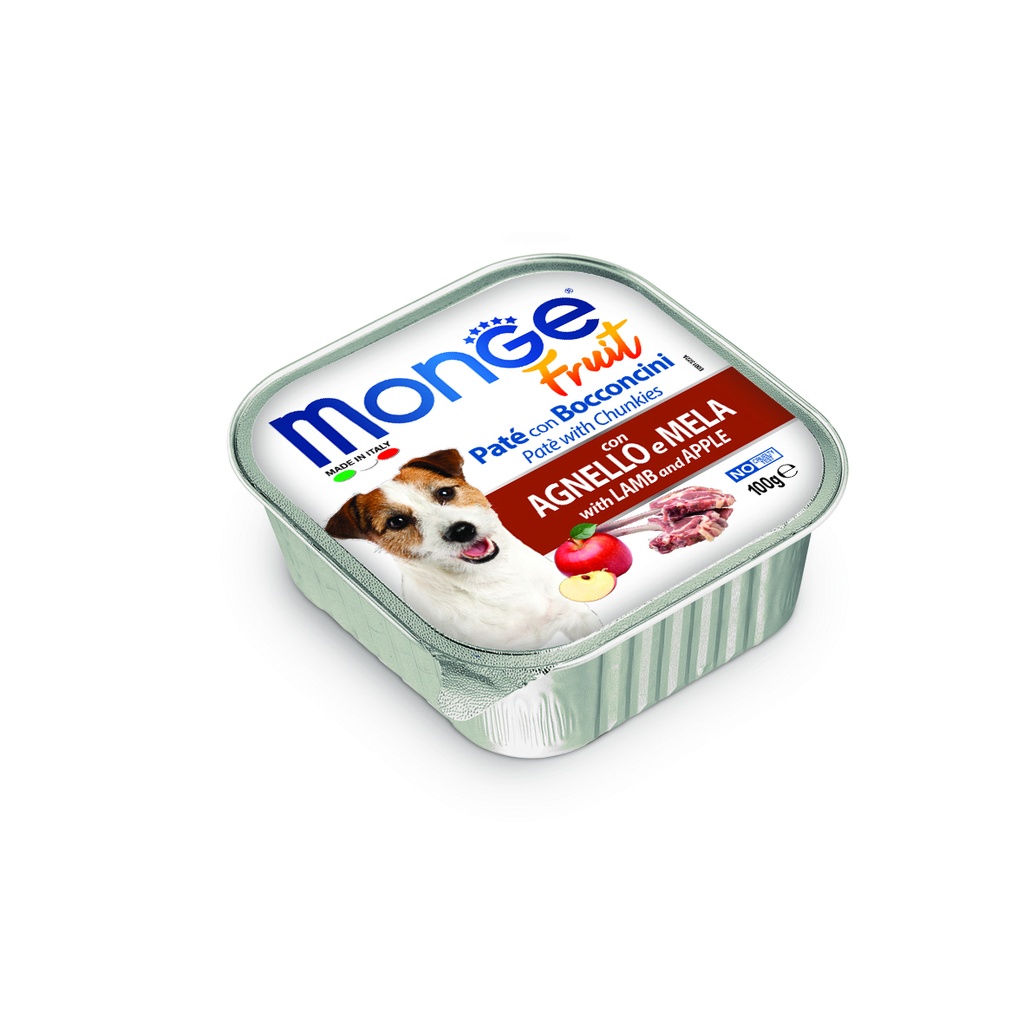 Monge dog adult Fruit Lamb-Apple 100g