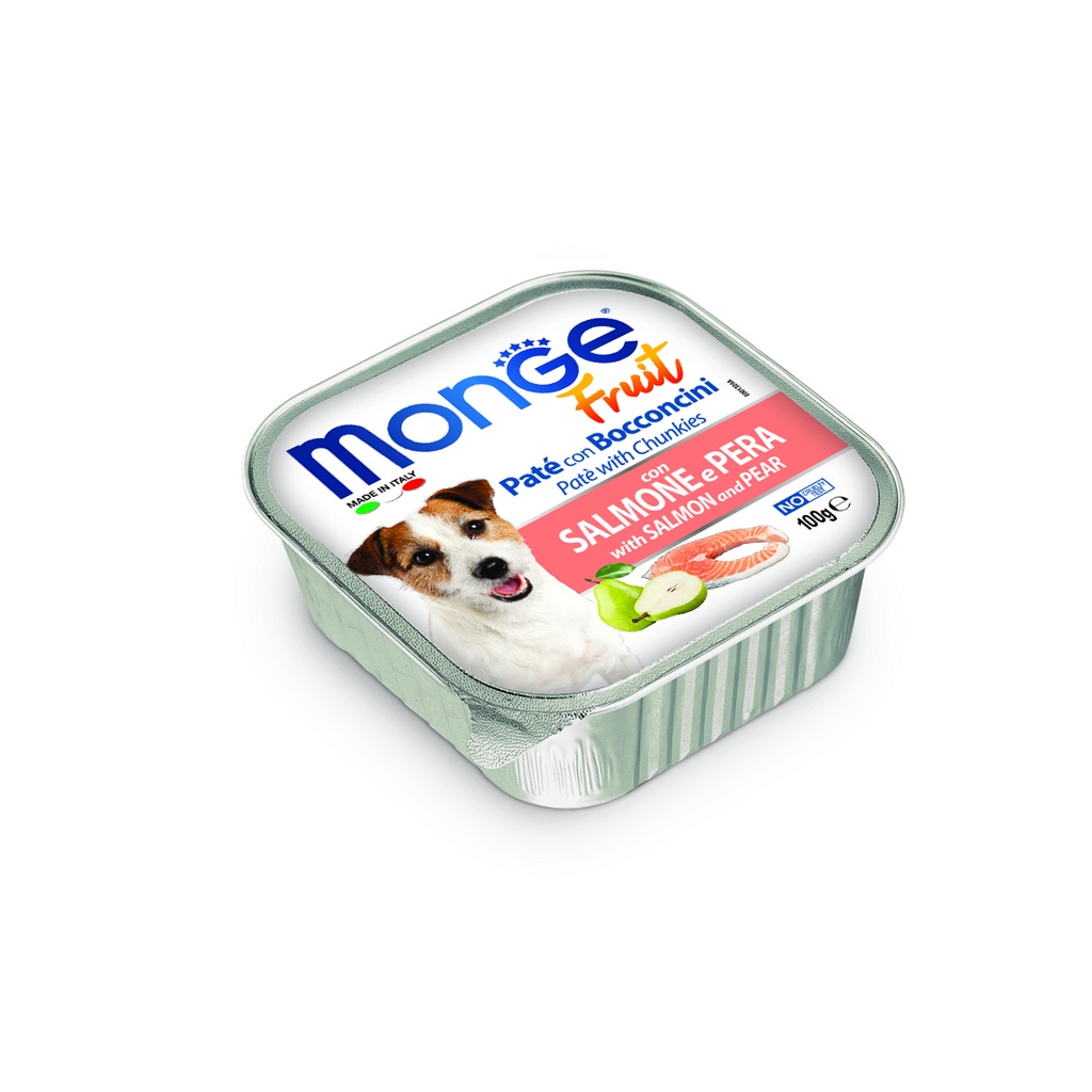 Monge dog adult Fruit Lax-Päron 100g