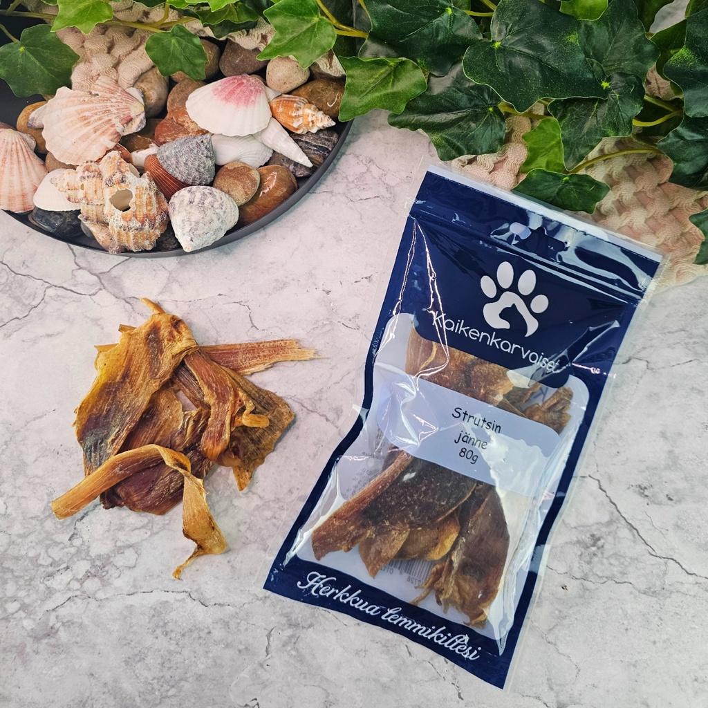 Kaikenkarvaiset Ostrich Tendon 80g