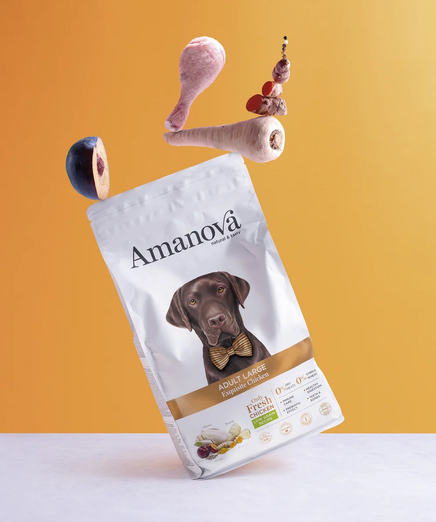 Maistelupussi Amanova dog adult Sensitive lammas & kurpitsa 70g (kopio)