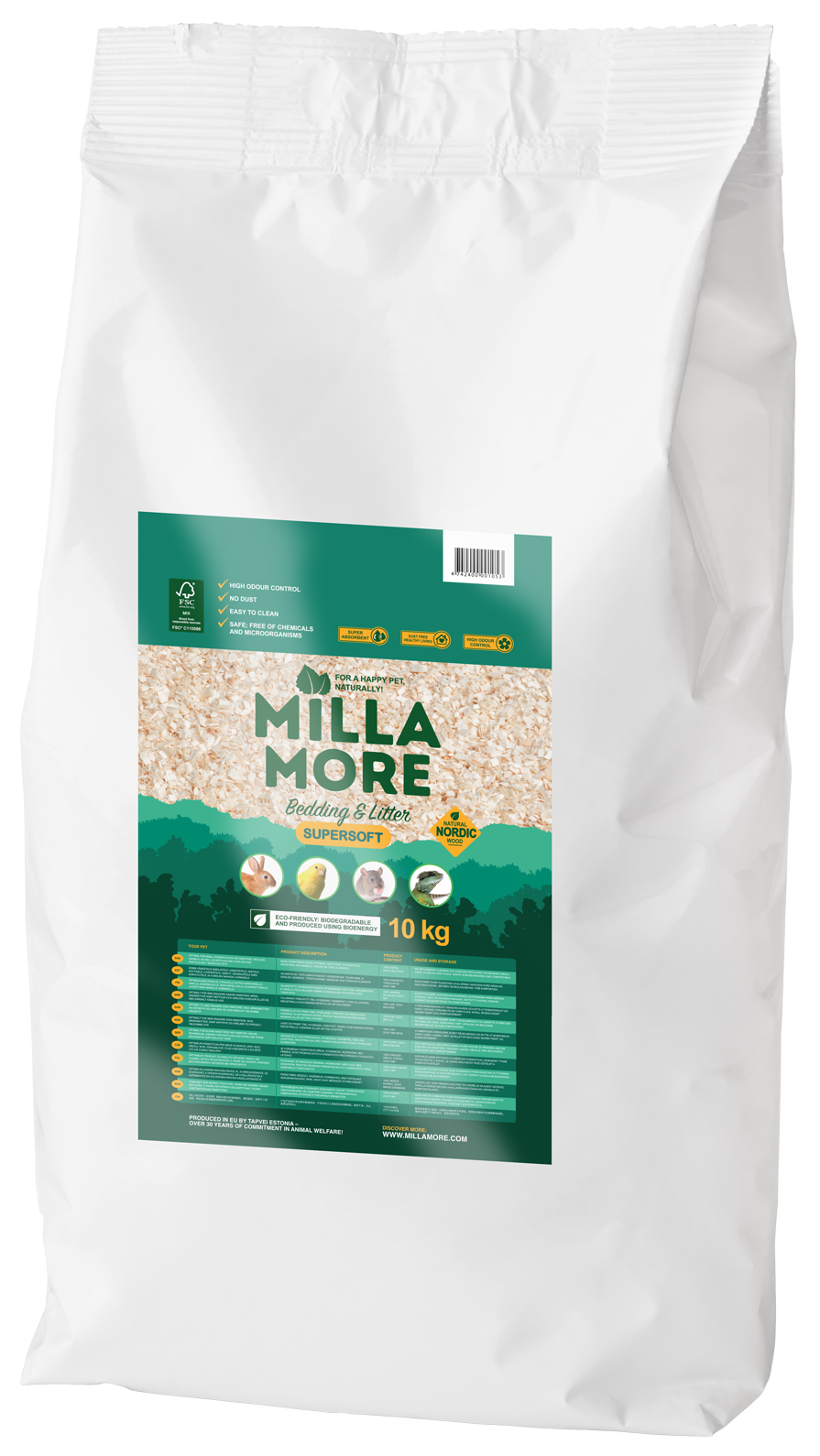 Millamore Supersoft kuivike 50L 10kg