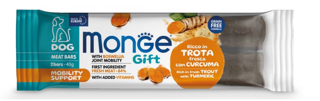 Monge Dog Gift Meat Bar Trout Boswellia 40 g 