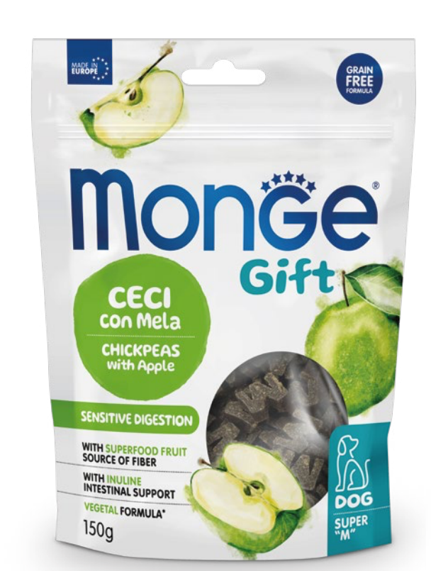 Monge Gift Dental Supm Sensity Kikärter Äpple150 g